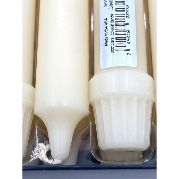 Colonial Candles Classic 10 inch Classic-Ivory Candle Stick Set of 12 #NCC10 New - Picture 5 of 10